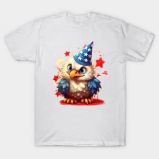 4th of July Baby Bald Eagle #1 T-Shirt